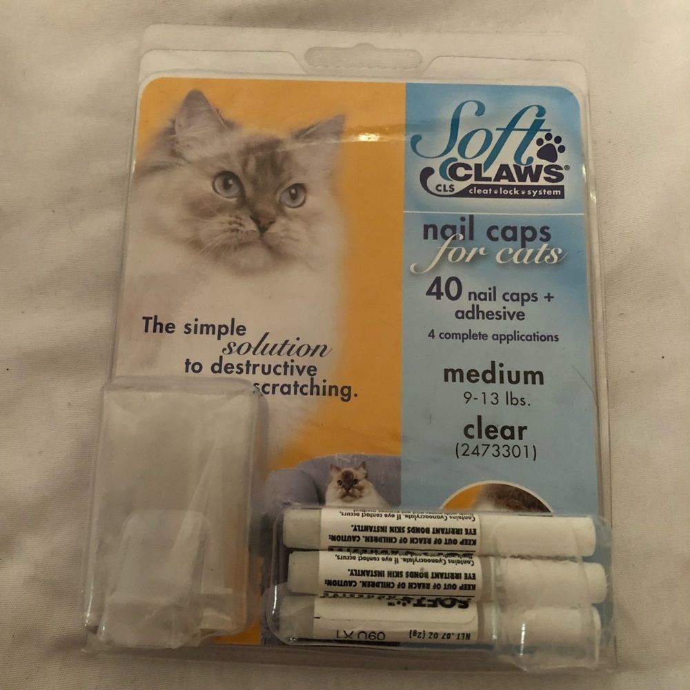 Clear cat claw caps